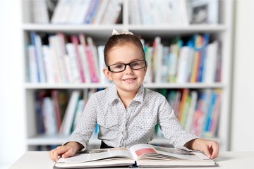 Kid, glasses, smart.