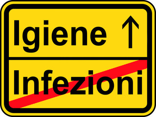 Fototapeta premium Igiene contro infezioni