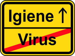 Obraz premium Igiene contro virus