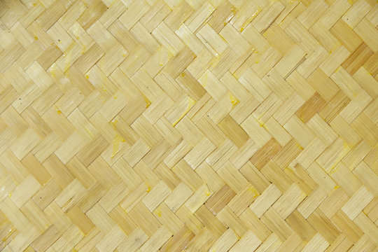 Stock Photo - Bamboo weave pattern background, abstract, wallpap