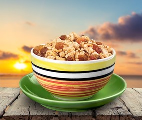 Cereal, Granola, Bowl.