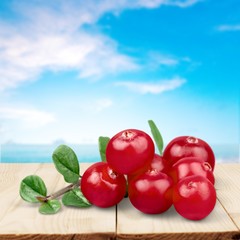 Cranberry, Fruit, Isolated.