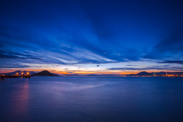 twilight of Victoria Harbour Western, Hong Kong