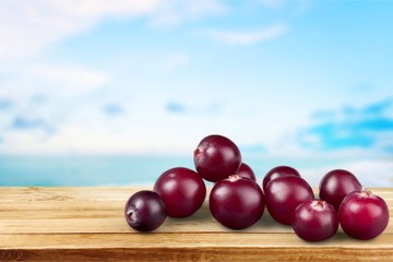 Cranberry, Isolated, Red.