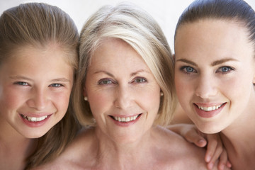 Portrait Of Three Generation Of Women From Family