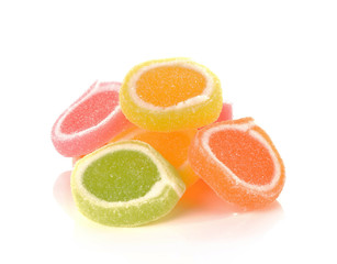 Fototapeta na wymiar Colorful candy isolated on white background