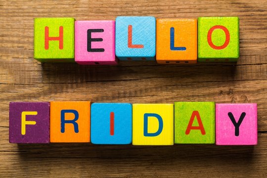 Weekend, greeting, date.