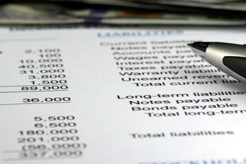 Obraz premium Business accounting profit statement