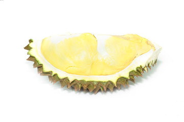 Part of durian ripe with spikes