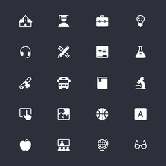 Education simple icons