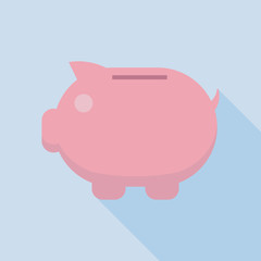 Piggy bank vector icon Piggy bank vector icon, EPS10
