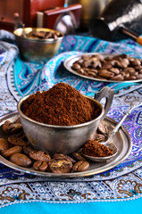Ground coffee