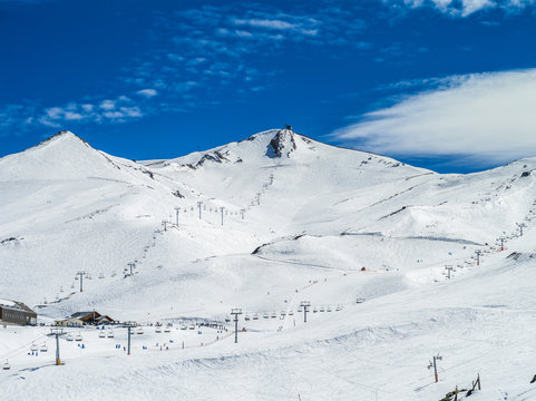 Fototapeta Montanhas do Vale Nevado Chile