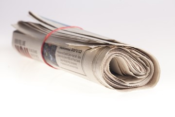 Newspaper, Rolled Up, The Media.