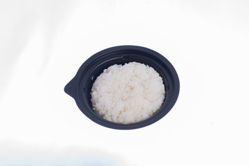Cooked rice.