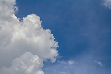 Clouds on blue sky background