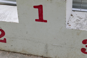 old medal podium