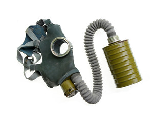 vintage breathing gas mask oxygen world war II