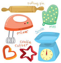 baking equipment doodle
