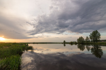 вечер на уральской реке, Россия © 7ynp100