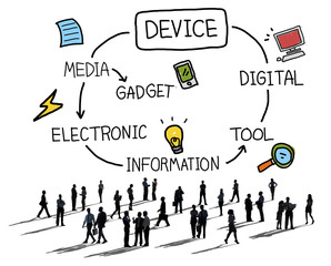 Device Digital Electronic Information Gadget Concept
