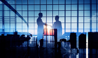 Businessmen Handshake Deal Commitment Support Concept