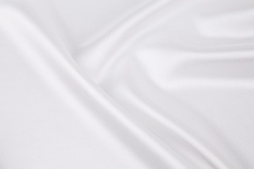Fototapeta na wymiar White silk texture close up.