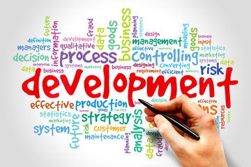 DEVELOPMENT word cloud, business concept