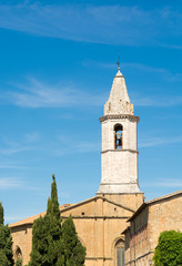 Fototapeta na wymiar Vista della Cattedrale di Pienza
