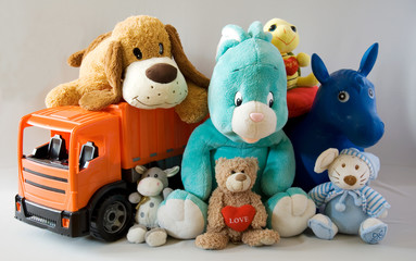 Toys - cheerful family