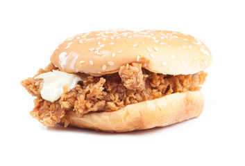 burger isolated on a white background