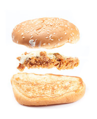 burger isolated on a white background