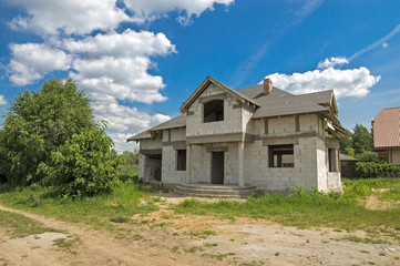 Fototapeta na wymiar budowa domu