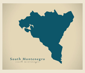 Modern Map - South Montenegro ME