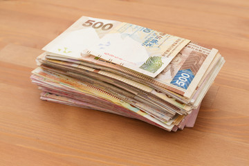 Heap of Hong Kong dollar
