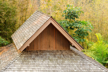 wooden roof