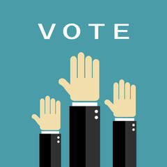 Vote raised hands