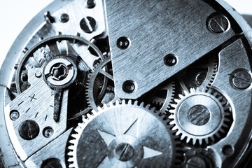 Watches, clockwork, interior.