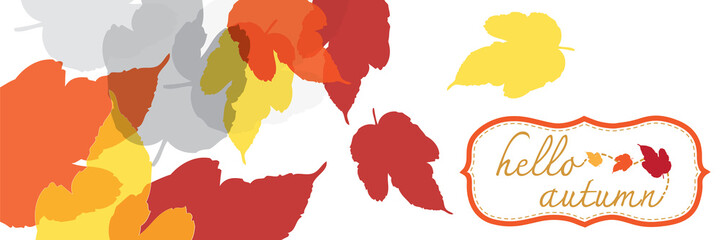 hello autumn banner