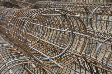 Round foundation steel cage