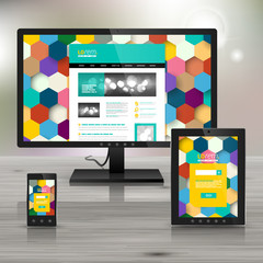 Corporate template design with applications