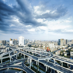 Obraz premium Elevated overpass and skyline