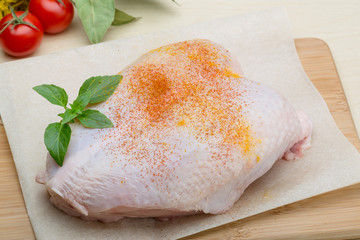 Raw chicken breast