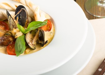 Fish Stew, Seafood, Soup.