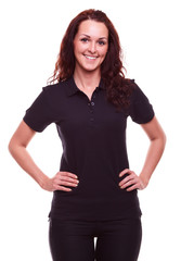 Fototapeta premium Woman on a white background