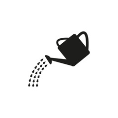 The watering can icon. Irrigation symbol. Flat - obrazy, fototapety, plakaty
