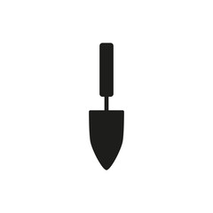 The shovel icon. Spade symbol. Flat