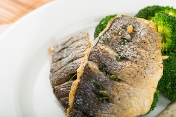 Fish, Grilled, Food.