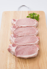 raw meat pork steak