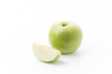 Green apple, isolated on white background